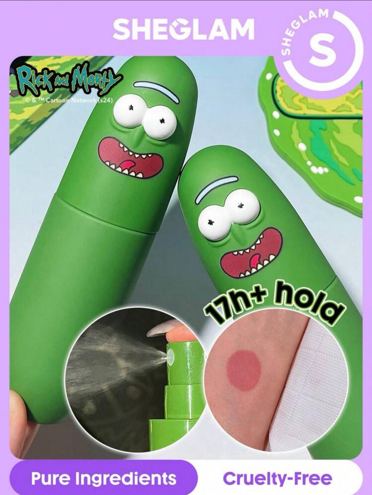 SHEGLAM X Rick and Morty Pickle Rick - Setting Spray Moisturzing Long Lasting Fixer Spray Oil