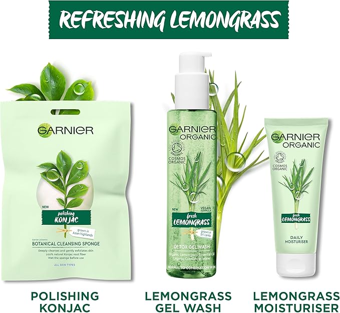Garnier Organic Detox Gel Wash, Lemongrass