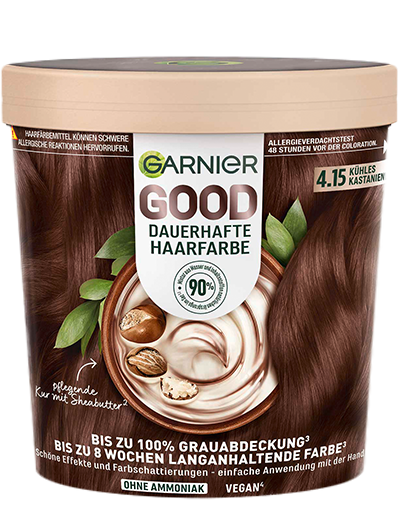 Garnier GOOD Permanent Hair Color 4.15 Cool Chestnut Brown